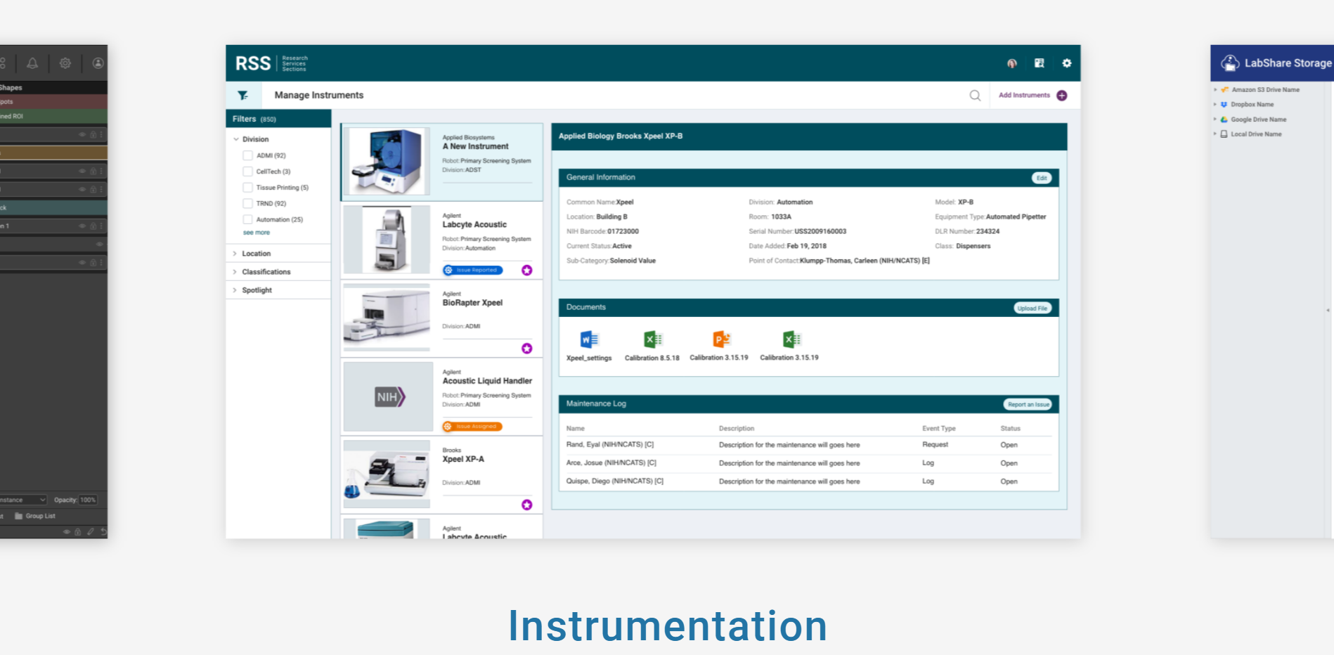 Instrumentation application view