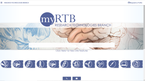 Dashboard view of the MyRTB application